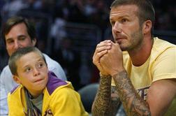 David Beckham in sin Brooklyn udeležena v avtomobilski nesreči