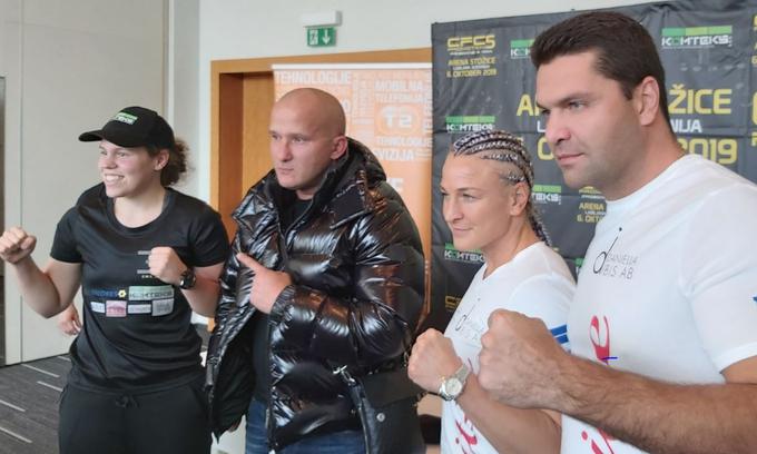 "Maria se zna dobro boriti, na zadnjih nekaj dvobojih je dokazala, da ko se bori, se bori stoodstotno," pravi Pavel Mekomyan (desno). | Foto: Simon Kavčič