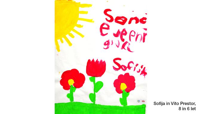 Kako si otroci predstavljajo proizvodnjo elektrike iz obnovljivih virov energije? Sofija in Vito Prestor sta ustvarila risbo, ki prikazuje njun unikatni način razumevanja.  | Foto: 
