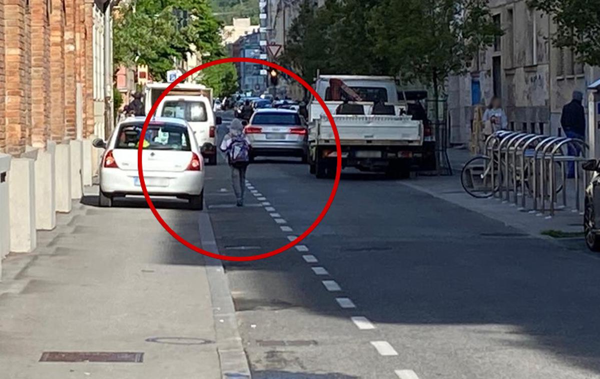 Slomškova ulica | O spremembi prometnega režima na Slomškovi ulici Mestna občina Ljubljana ne razmišlja | Foto Bralec