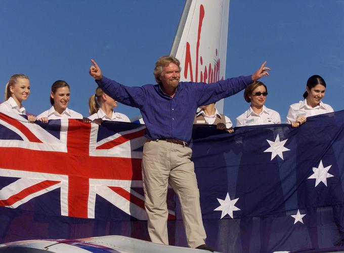 Leta 1999 je Richard Branson soustanovil še eno letalsko družbo, Virgin Blue (danes Virgin Australia). Po družbi Qantas je Virgin Australia drugi največji letalski prevoznik v Avstraliji. | Foto: 