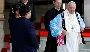 Papež na srečanju z žrtvami iz Fukušime: To je bila trojna katastrofa