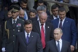 Borut Pahor Vladimir Putin Ruska kapelica Vršič