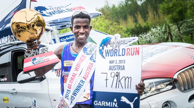 Etiopijec Lemawork Ketema je na teku WFWR zmagal že dvakrat, se pravi vedno. Lani je v Avstriji pretekel 79,9 kilometra. | Foto: Red Bull