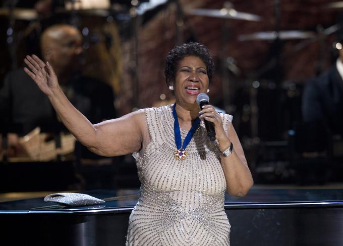 Aretha Franklin (1942–2018) je v svoji dolgoletni in bogati glasbeni karieri prejela 18 nagrad grammy, vključno z nagrado za življenjske dosežke. | Foto: Reuters