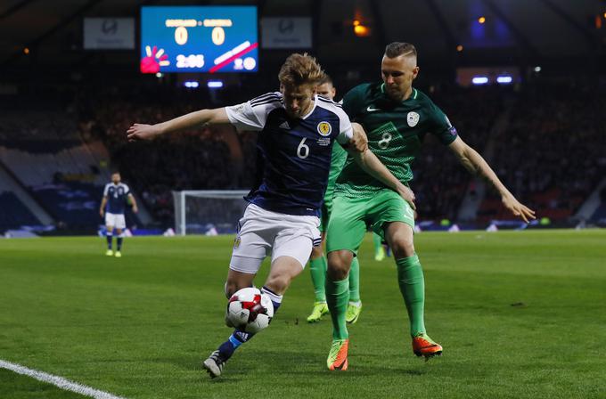 Škotska se je z zmago nad Slovenijo približala Katančevi zasedbi na lestvici kvalifikacijske skupine na točko zaostanka. | Foto: Reuters