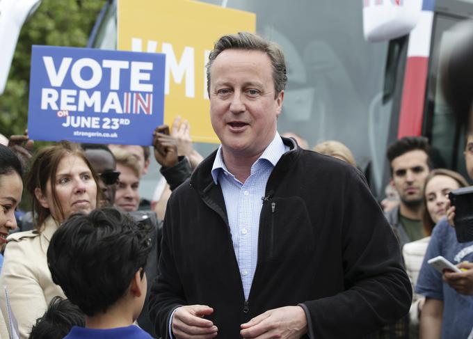 Kampanja vlade Davida Camerona za obstanek v EU je bila prešibka, preveč boječa, s premalo srca, meni Senčar. | Foto: Reuters
