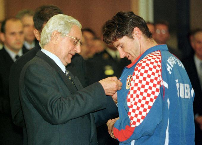 Bil je tudi velik ljubljenec prvega hrvaškega predsednika Franja Tuđmana. | Foto: Reuters
