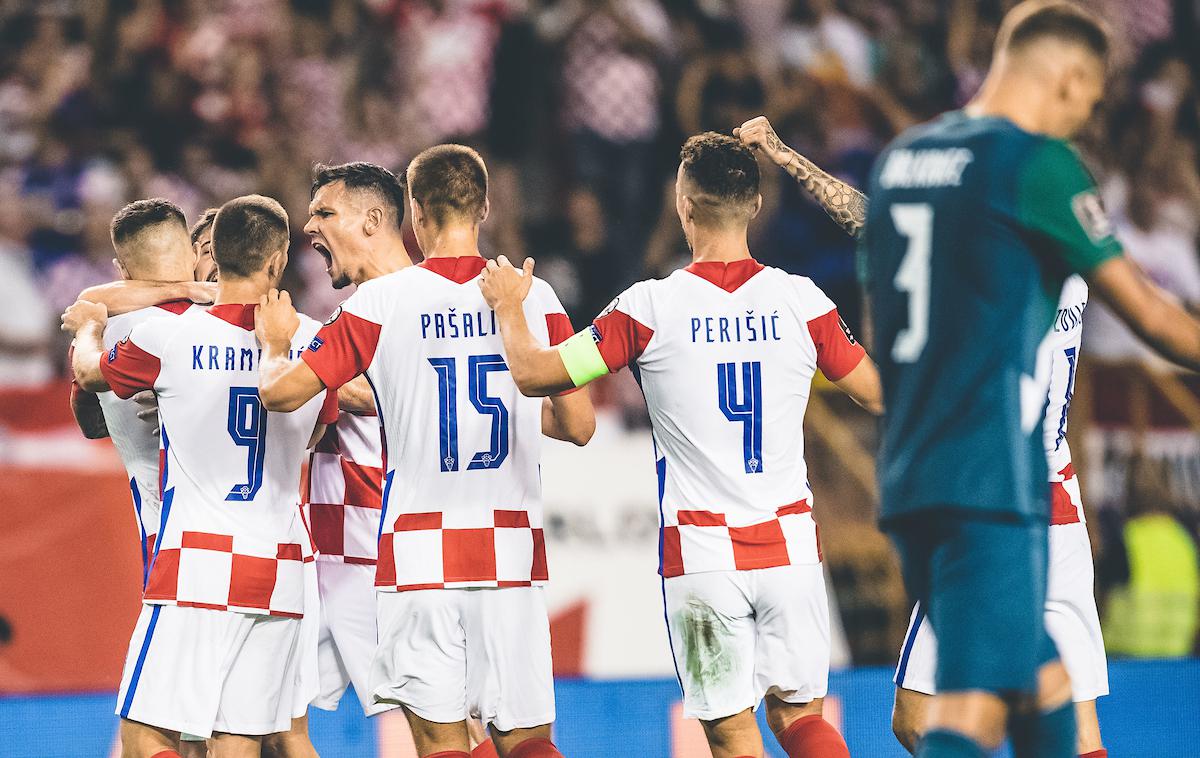 Hrvaška : Slovenija, kvalifikacije za SP 2022, Split | Slovenija je na zadnji tekmi v kvalifikacijah za SP 2022 doživela visok poraz v Splitu, po katerem ni manjkalo kritik. | Foto Grega Valančič/Sportida