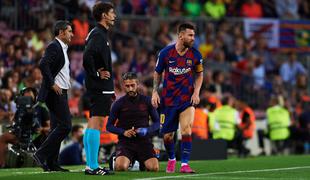Trener Barcelone pomiril navijače: z Messijem ni hujšega