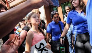 Okoljska aktivistka Greta Thunberg protestirala pred Belo hišo