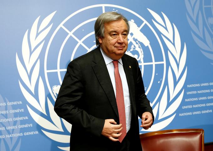 Generalni sekretar Združenih narodov Antonio Guterres je med drugim izrazil zaskrbljenost zaradi poročil o žrtvah demonstracij v Venezueli ter pozval k pregledni in neodvisni preiskavi. | Foto: Reuters