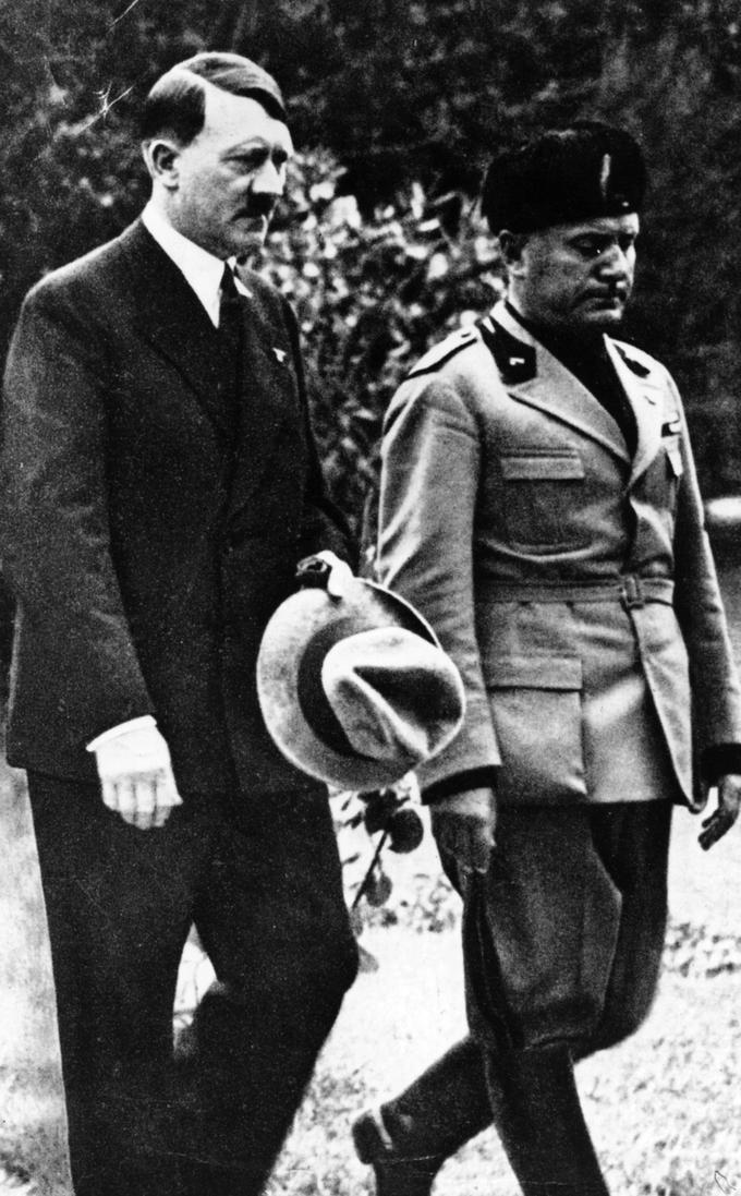Adolf Hitler in Benito Mussolini sta se želela leta 1934 srečati v finalu, a je Nemcem načrte porušila Češkoslovaška. | Foto: Guliverimage/Getty Images
