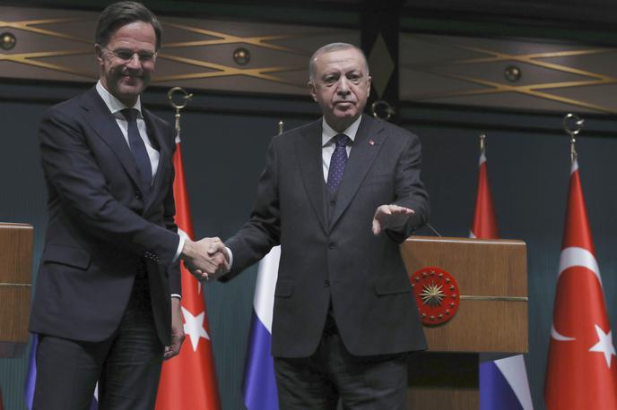 Rute, Erdogan | Mark Rutte in Recep Tayyip Erdogan marca 2022 v Ankari. | Foto Guliverimage
