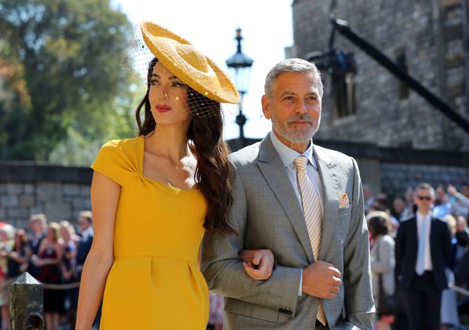 Zakonca Clooney sta bila svata na poroki princa Harryja, 12. oktobra pa naj bi se udeležila še poroke princese Eugenie. | Foto: Getty Images