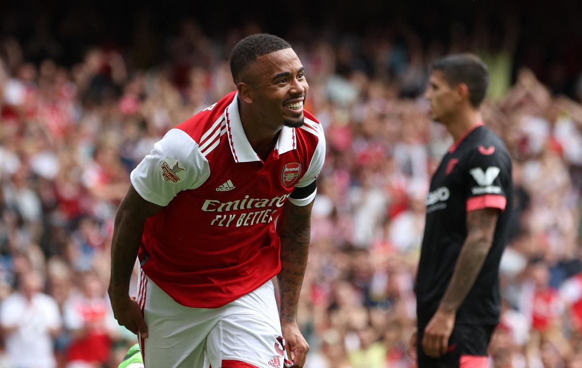 Arsenal | Gabriel Jesus je debitiral na Emiratesu s tremi zadetki. | Foto Reuters