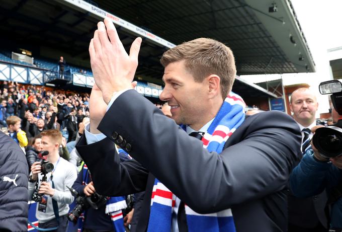 Trener Glasgow Rangers je nekdanji as Liverpoola Steven Gerrard. | Foto: Reuters