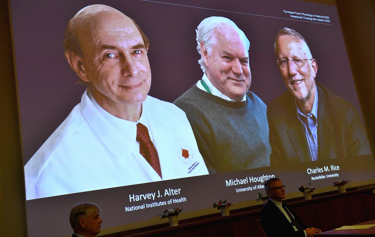 Nobelova nagrada za medicino | Nobelovo nagrado za medicino prejmejo Harvey J. Alter, Michael Houghton in Charles M. Rice. | Foto Reuters