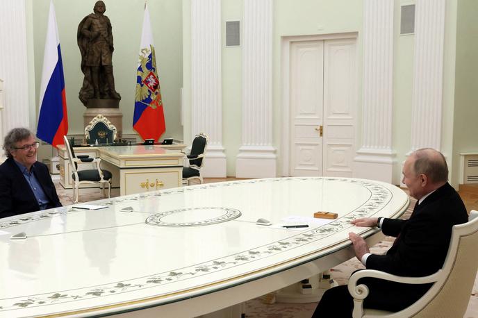Vladimir Putin in Emir Kusturica | V Kremlju sta se srečala Vladimir Putin in Emir Kusturica. | Foto Reuters