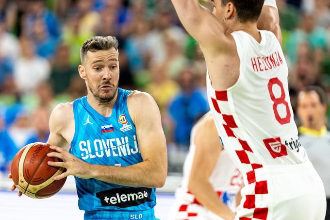 Na tekmah proti Hrvaški in Švedski je bil ob Dončiću najboljši slovenski igralec. | Foto: Matic Klanšek Velej/Sportida