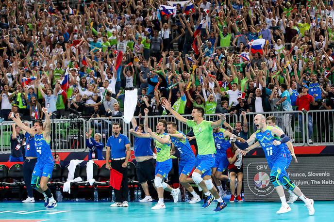 Slovenija Poljska | Slovenski odbojkarji se bodo v nedeljo za zlato odličje pomerili s Srbi. | Foto Matic Klanšek Velej/Sportida