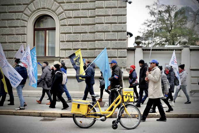 Stavka sindikatov javnega sektorja | Foto: Ana Kovač