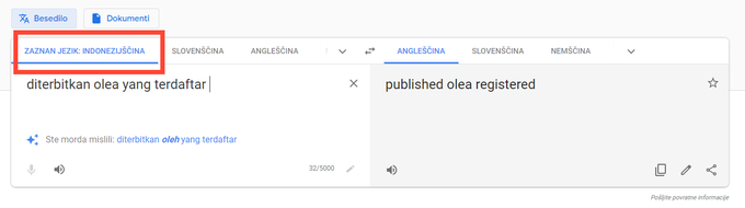 Google translate prevara | Foto: Matic Tomšič / Posnetek zaslona