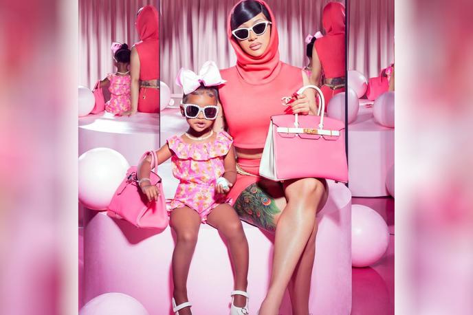 Cardi B in Kulture | Hči raperke Cardi B je že za drugi rojstni dan dobila deset tisoč dolarjev vredno torbico Birkin. | Foto Instagram