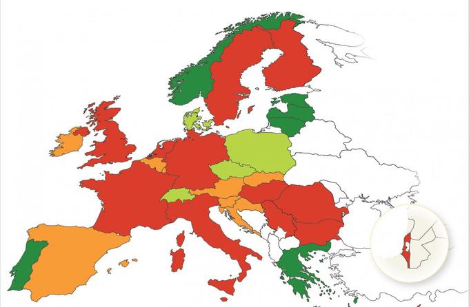 Ocena prometne varnosti v evropskih državah od leta 2010 do leta 2017. | Foto: 