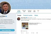 Pahorjev twitter profil
