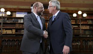 Juncker in Schulz napovedujeta boj do zadnjega diha