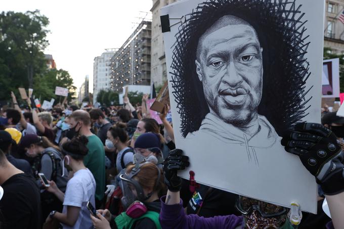 Umor Georgea Floyda je v ZDA sprožil množične proteste proti rasizmu in policijskemu nasilju. | Foto: Reuters