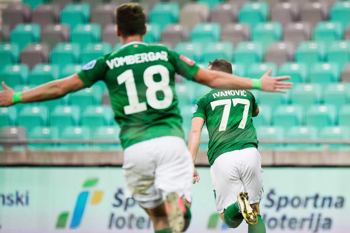 Andres Vombergar in Djordje Ivanović sta zadela in pokazala, da utegneta biti veliki okrepitvi za Ljubljančane. | Foto: Grega Valančič/Sportida