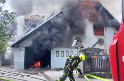Velik požar ob hiši Andreja Pečjaka, to je prvi odziv lastnikov #video