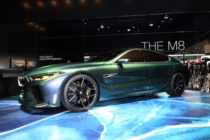 BMW je na avtomobilskem salonu v Ženevi predstavil koncept limuzine M8. | Foto: Newspress