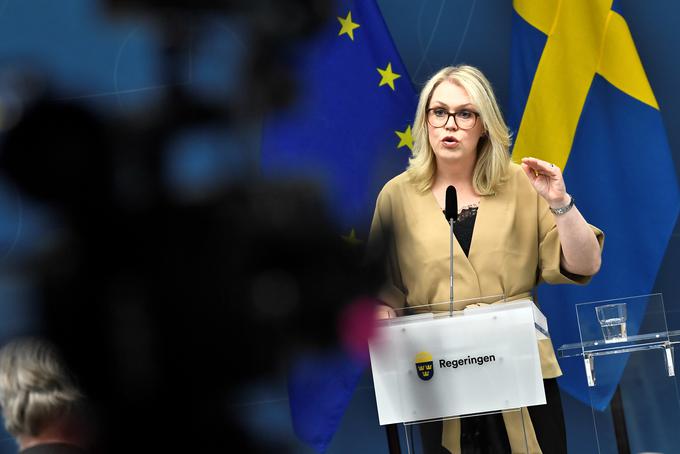 Švedska ministrica za zdravje in družbene zadeve Lena Hallengren | Foto: Reuters