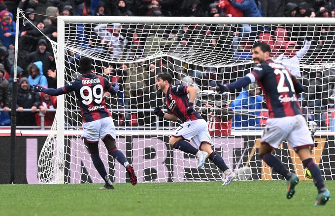 Bologna je v nedeljski matineji premagala veliki Inter. | Foto: Reuters