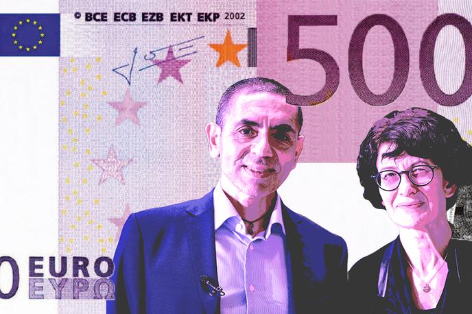 evro pfeizer | Ugur Sahin in Özlem Türeci (fotomontaža: Siol.net) | Foto Siol.net