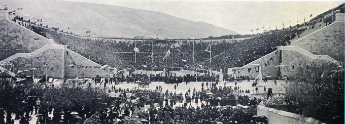 Z odprtja prvih modernih olimpijskih iger v Atenah leta 1896. | Foto: 