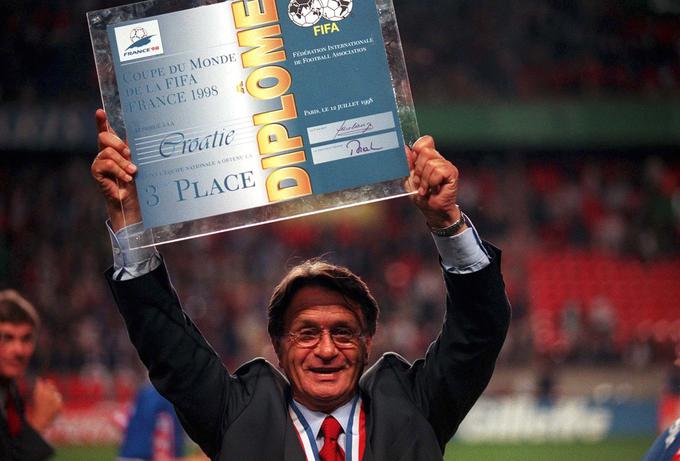 Danes 84-letni hrvaški trener je vrhunec doživel na svetovnem prvenstvu 1998 v Franciji, kjer je Hrvaško popeljal do brona. | Foto: Getty Images