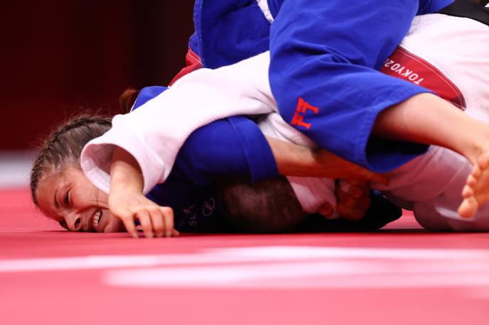 Maruša Štangar | Slovenska judoistka Maruša Štangar se je morala posloviti v drugem krogu. Usodna je bila branilka olimpijskega naslova Argentinka Paula Pareto. | Foto Guliverimage