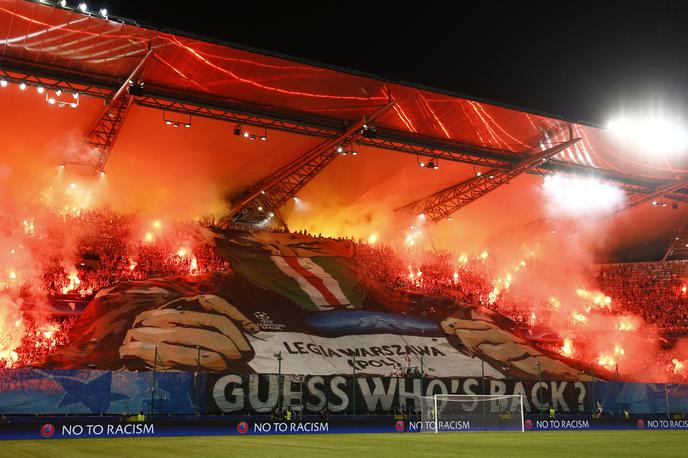 Legia Varšava, navijači | Foto Reuters