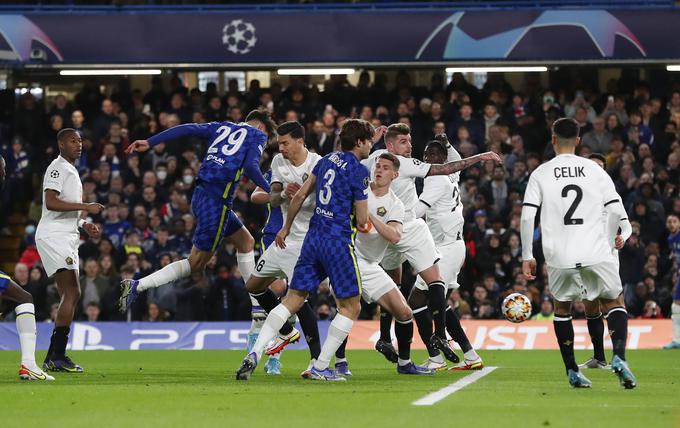 Za vodstvo Chelseaja v Londonu je v osmi minuti poskrbel Kai Havertz. | Foto: Guliverimage/Vladimir Fedorenko