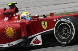 Ferrarijev Massa: Hvala bogu, da je začelo deževati