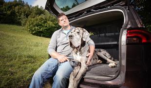 Opel zafira - kako se 80-kilogramski pes znajde v družinskem enoprostorcu