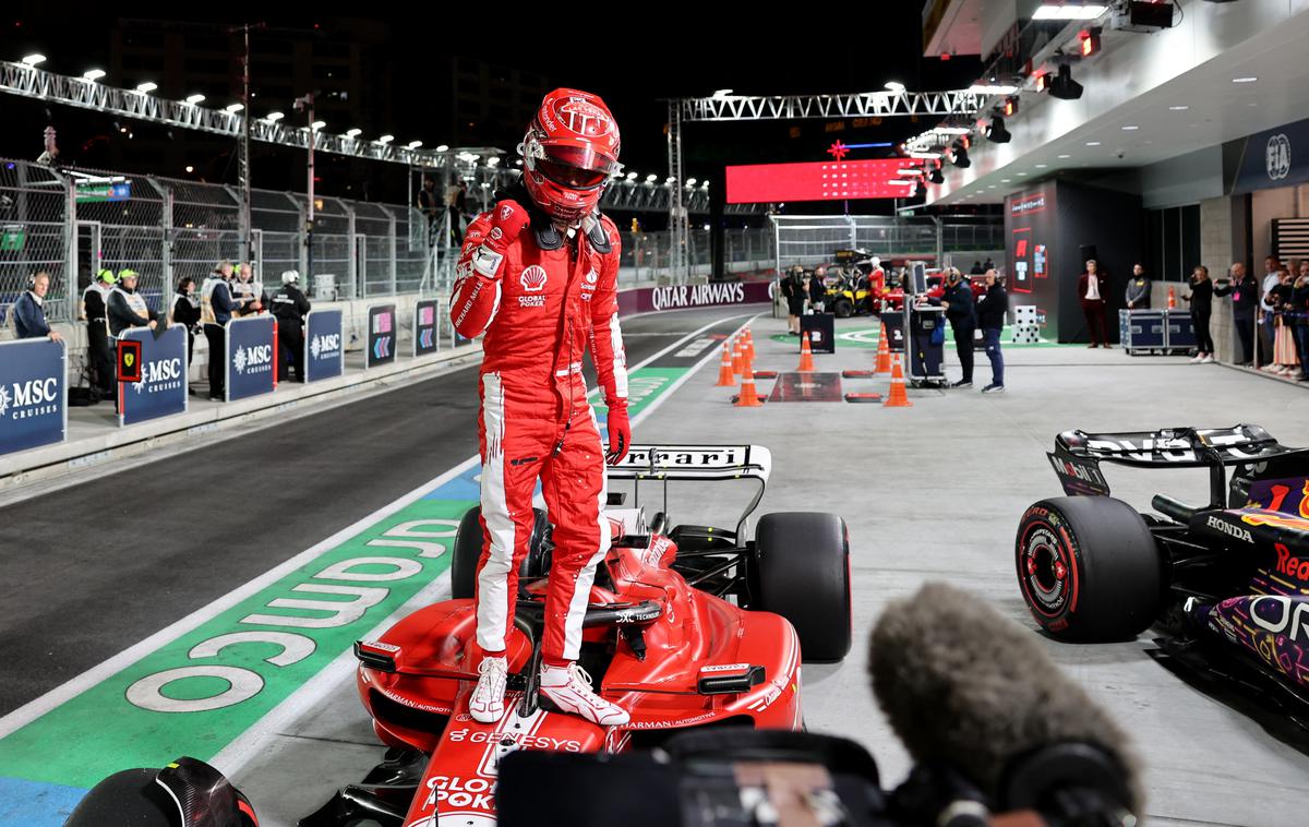 F1 Vegas Charles Leclerc Ferrari | Charles Leclerc ostaja voznik Ferrarija. | Foto Reuters