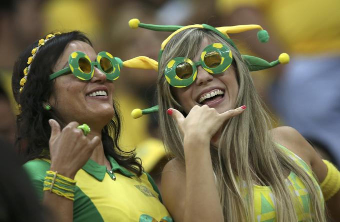 Bo danes srečen dan za brazilske ljubiteljice nogometa? | Foto: Reuters