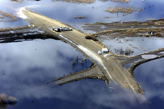 Okolico Kolimske avtoceste so pred desetletjem prizadele hude poplave. | Foto: 