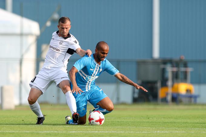 Rijeka je v soboto remizirala v Kranju (1:1). Zadetek za hrvaškega prvaka je dosegel Brazilec Heber. | Foto: Matic Klanšek Velej/Sportida