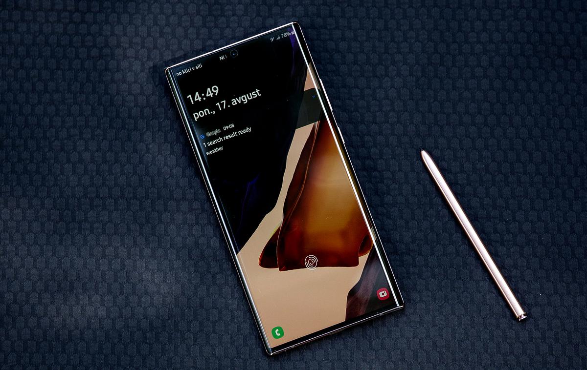 Samsung Galaxy Note 20 Ultra 5G | Vedno več kazalnikov in namigov je, da letošnja serija Samsungovih pametnih telefonov Note 20 (na sliki naslednje leto ne bo dobila neposrednega naslednika. | Foto Ana Kovač
